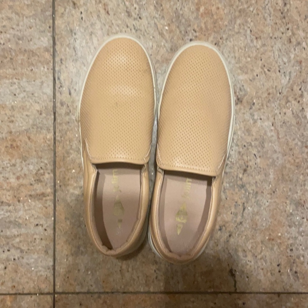 Tan Slip On Shoes